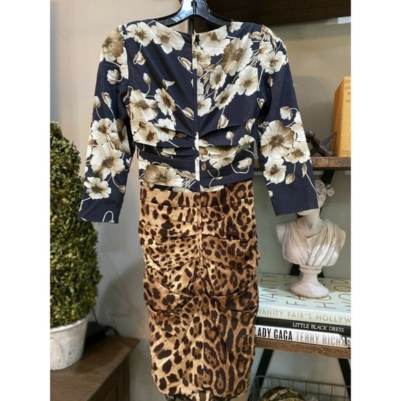DOLCE & GABBANA Floral Animal Leopard Print Mini 4 - Picture 9 of 12
